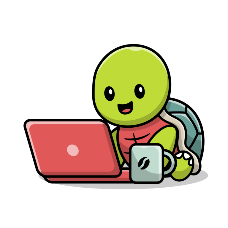 Mascots-Using-Laptop